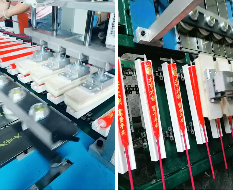 移印硅膠頭在蠟燭制作 移印硅膠頭在蠟燭制作